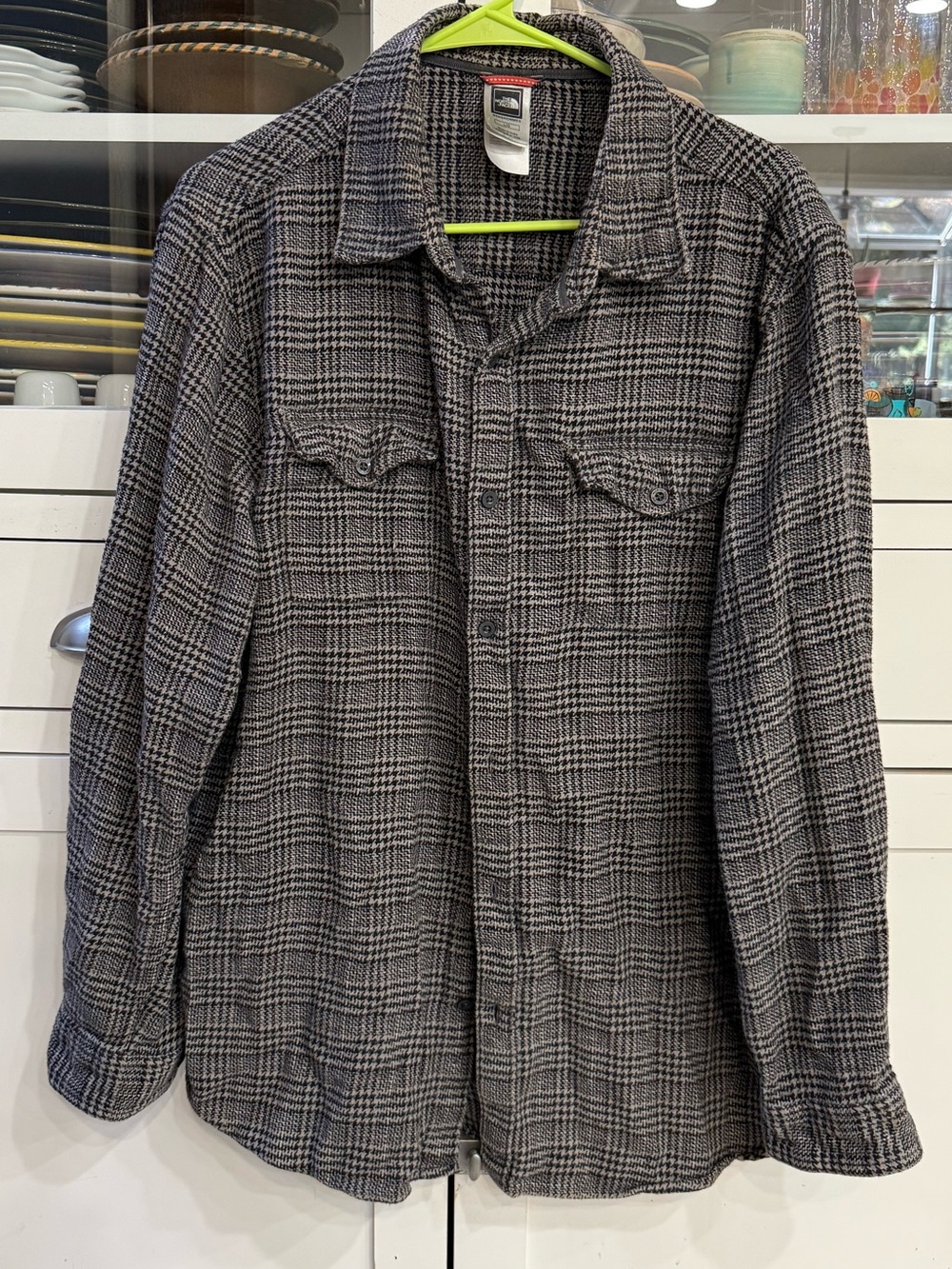 The North Face Gray Plaid Lightweight Shirt